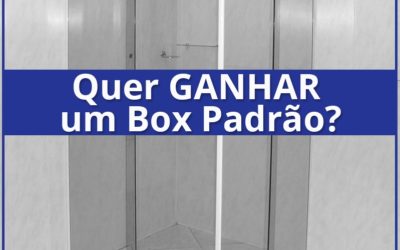 Box de vidro para banheiro.